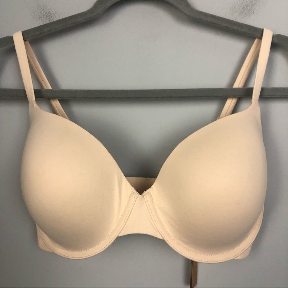 SKIMS | NEW Fits Everybody T-Shirt Bra in Sand Women’s Size 32DDD - Picture 3 of 9